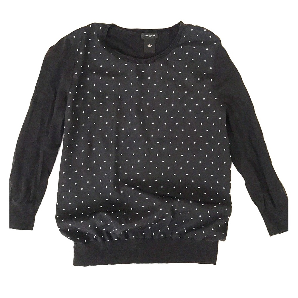 Ann Taylor polka dot sweater